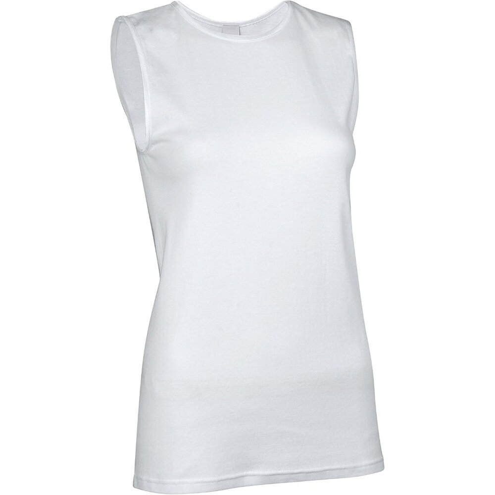 Womenâs Cotton Sleeveless Tank Top High Neck Full Shoulder Comfortable